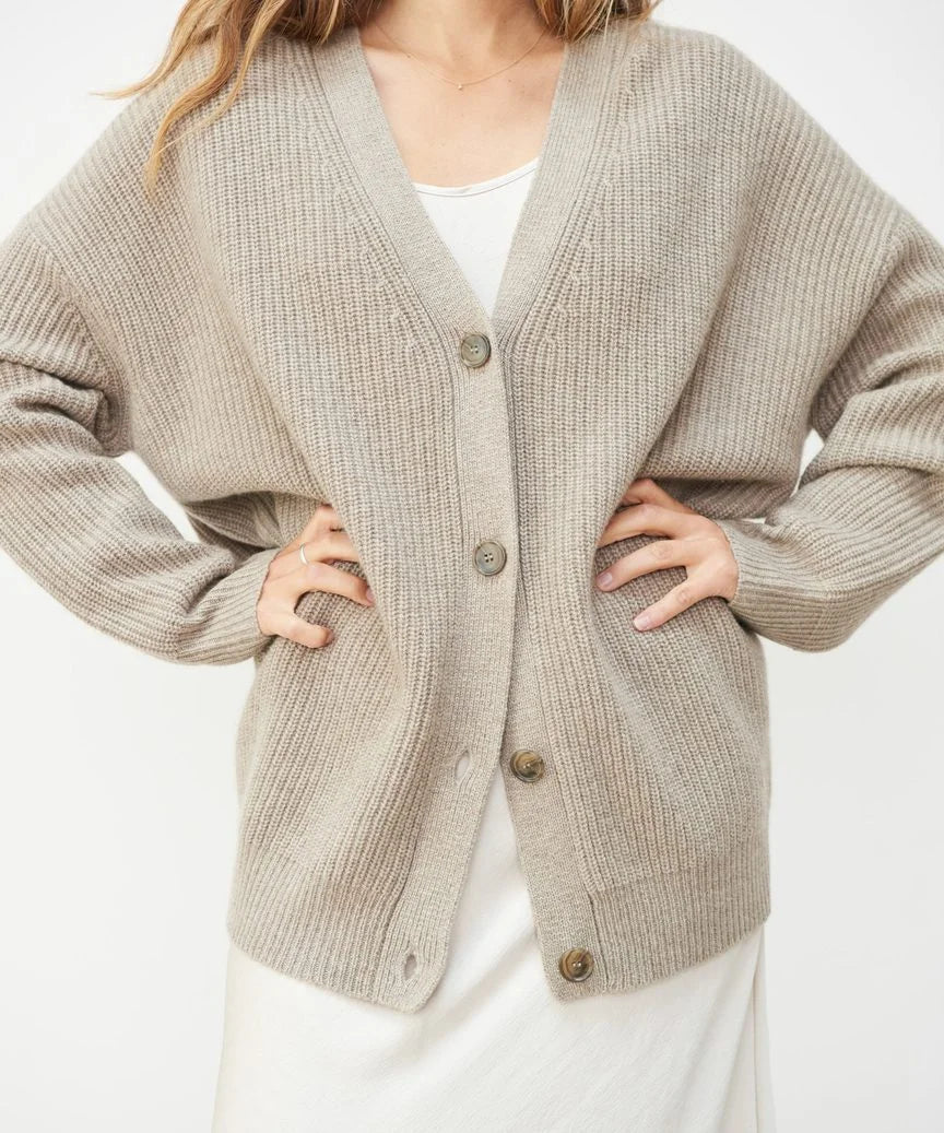 CALORA_ Stylish Kasjmier cardigan vest