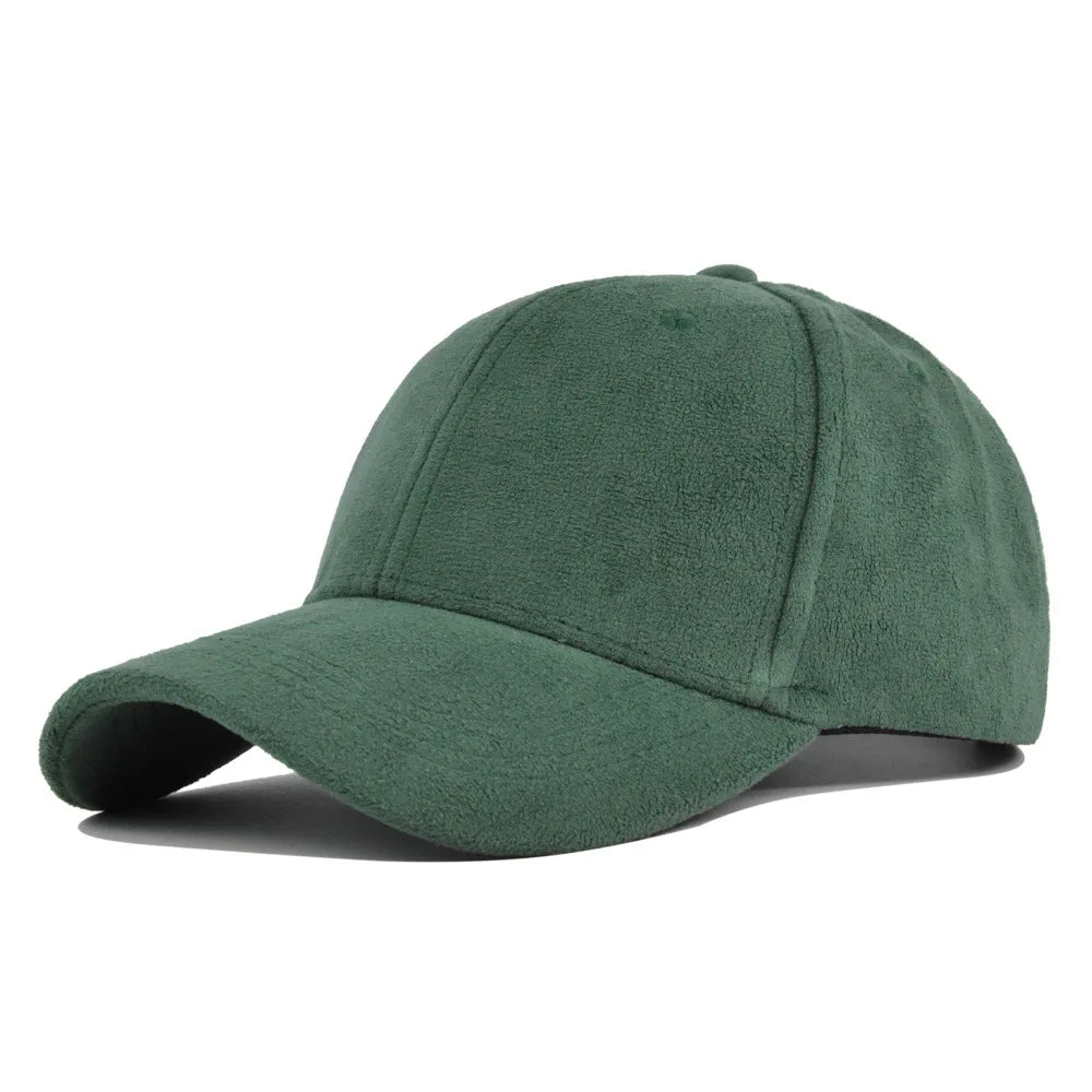 Suede Retro Baseball Verstelbare Snapback Pet-Petten-Calora-Donkergroen-Calora