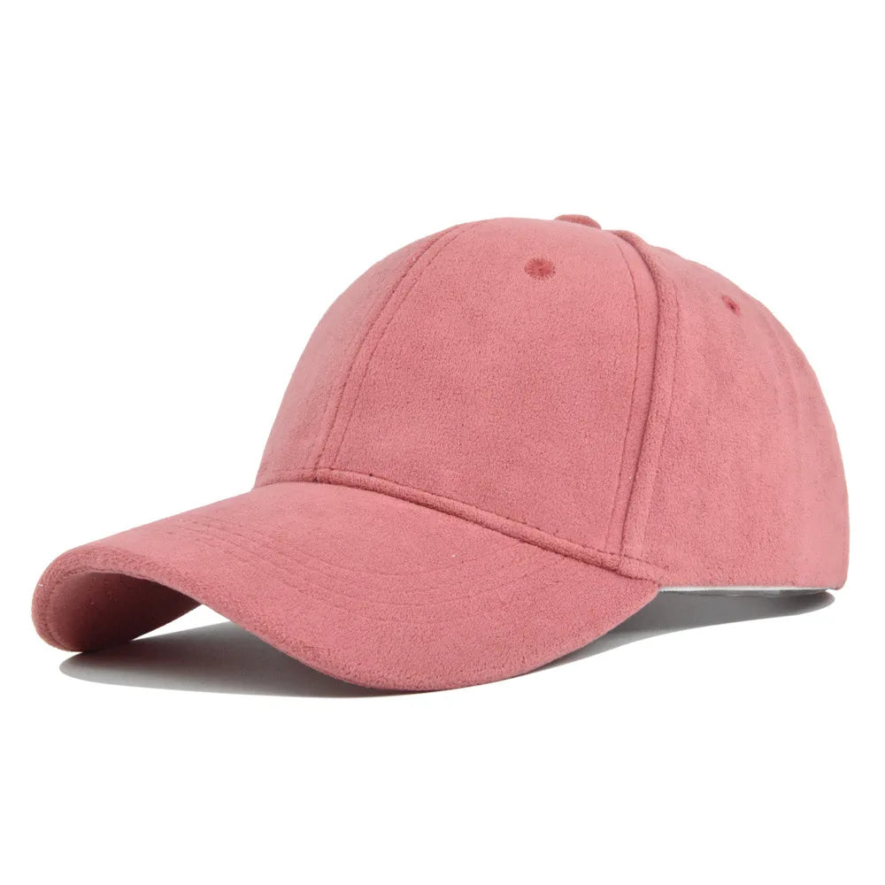 Suede Retro Baseball Verstelbare Snapback Pet-Petten-Calora-Roze-Calora