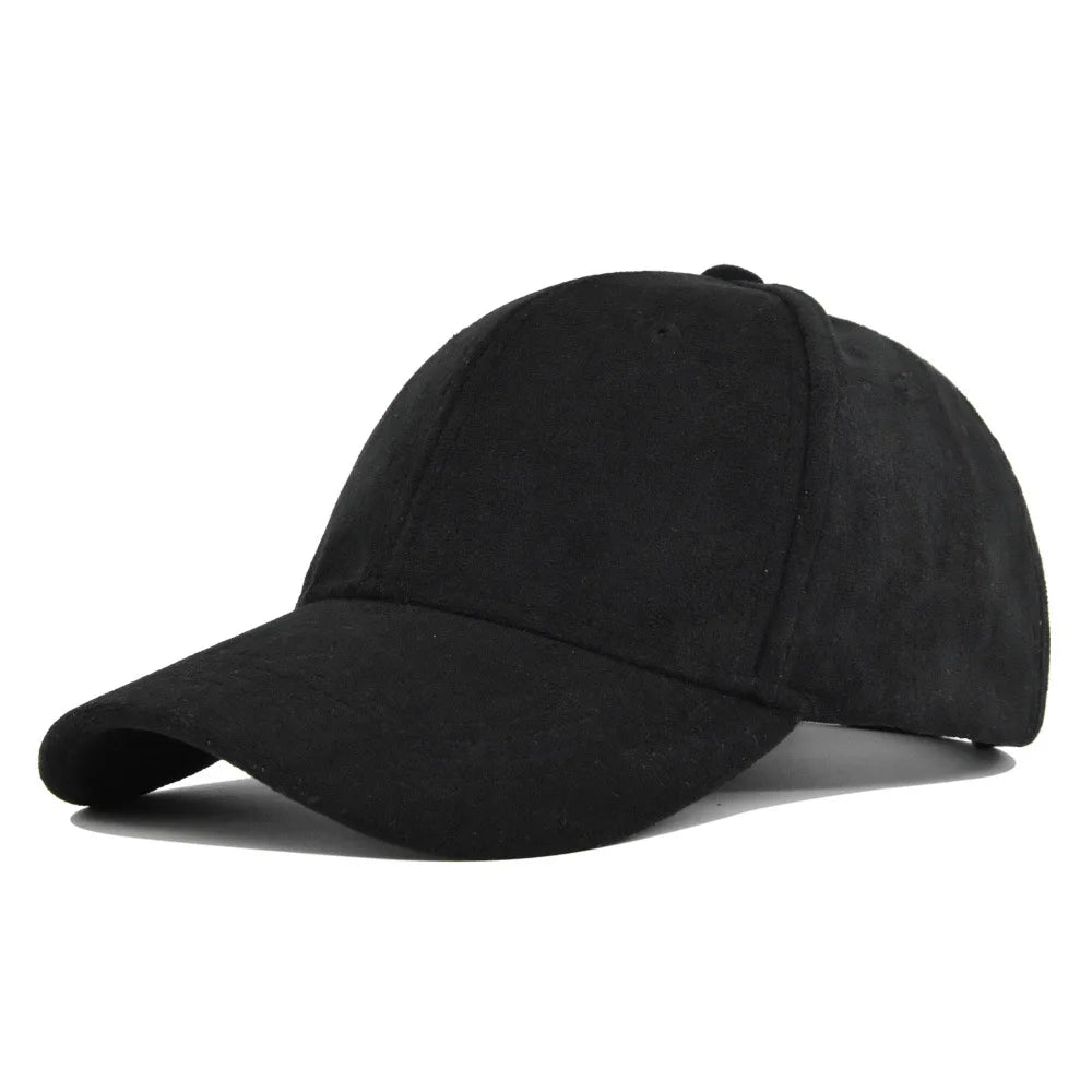Suede Retro Baseball Verstelbare Snapback Pet-Petten-Calora-Zwart-Calora