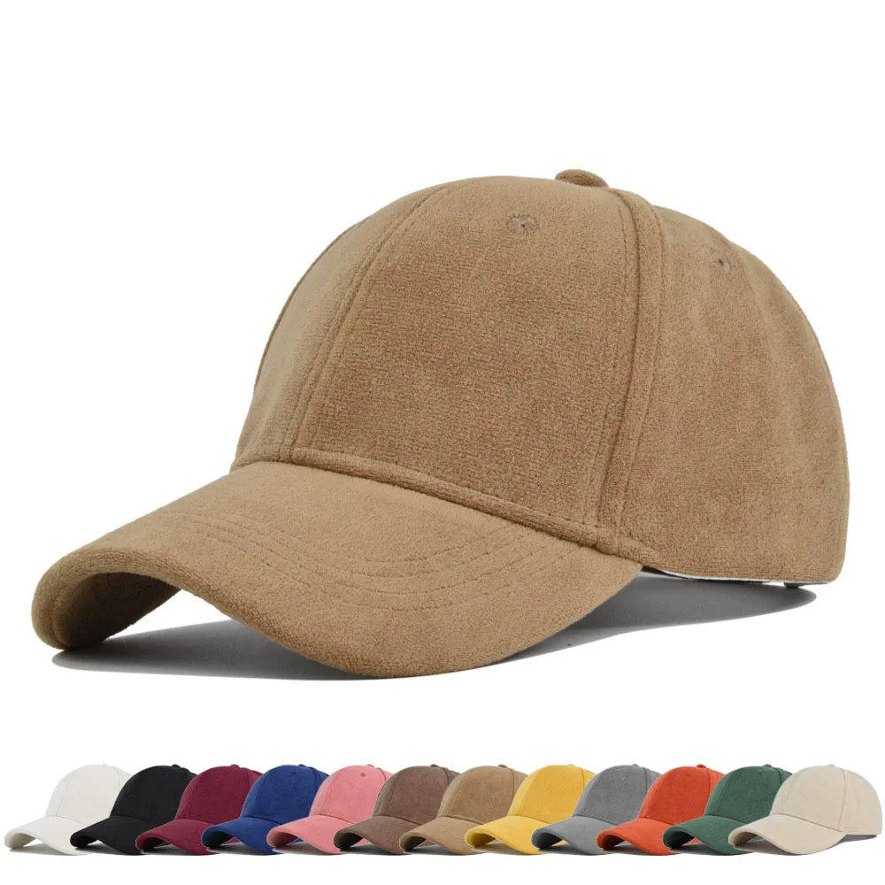 Suede Retro Baseball Verstelbare Snapback Pet-Petten-Calora-Zwart-Calora
