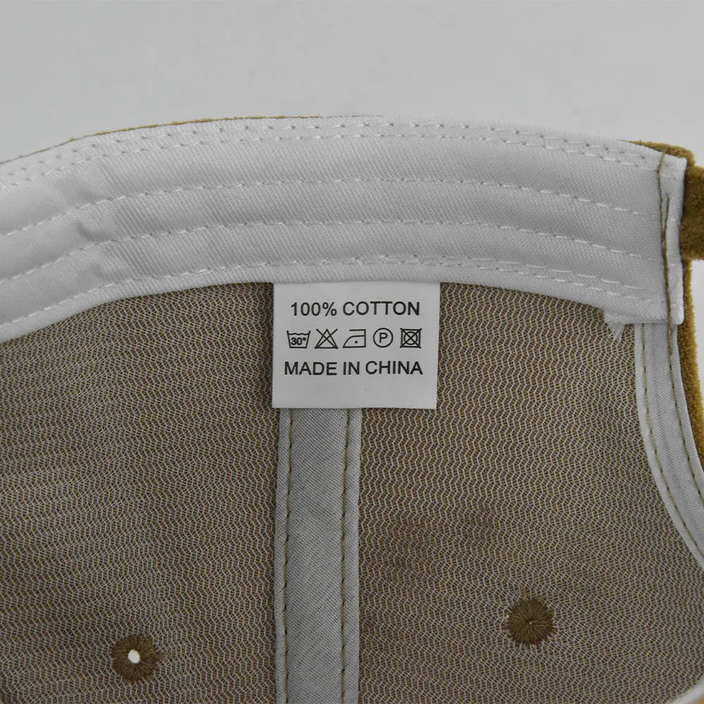 Suede Retro Baseball Verstelbare Snapback Pet-Petten-Calora-Zwart-Calora