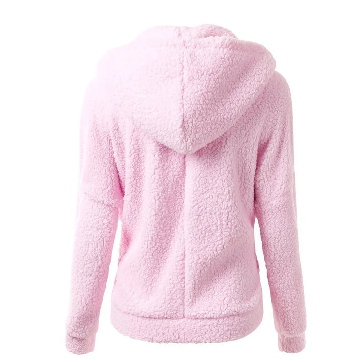 Sylvana | Wollen jas met capuchon voor dames-Zomer Jassen-Calora-Roze-S-Calora