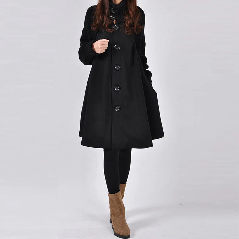 Taira | Warme Winterjas dames-Zomer Jassen-Calora-Zwart-M-Calora