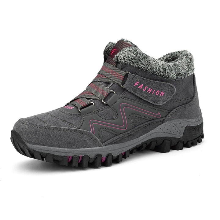 Thermische winterlaarzen voor dames-Laarzen-Calora-Zwart en rood-VS: 5-5,5 / EU: 35-Calora