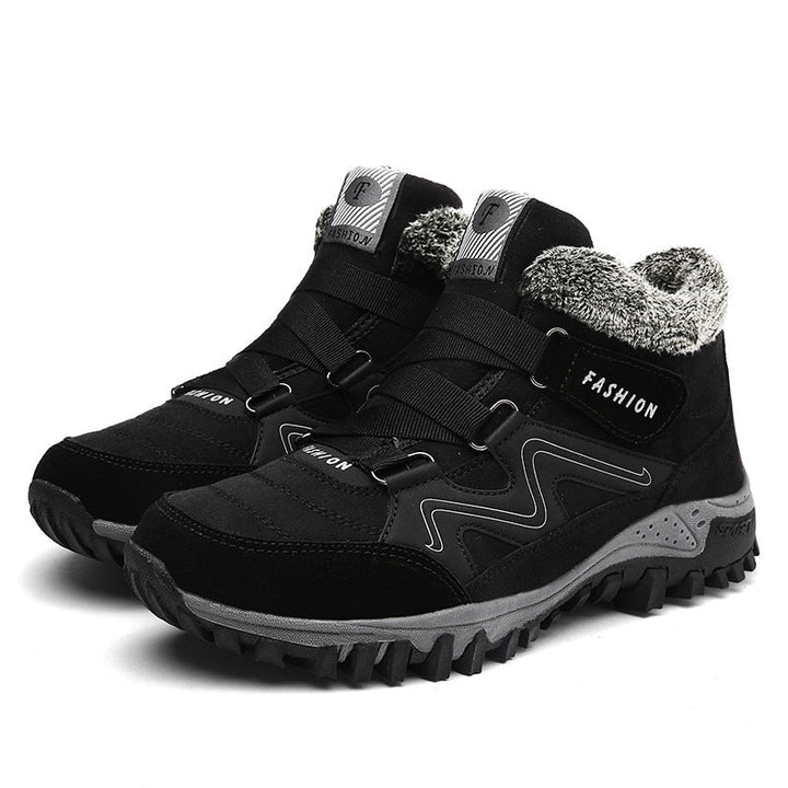 Thermische winterlaarzen voor dames-Laarzen-Calora-Zwart en rood-VS: 5-5,5 / EU: 35-Calora