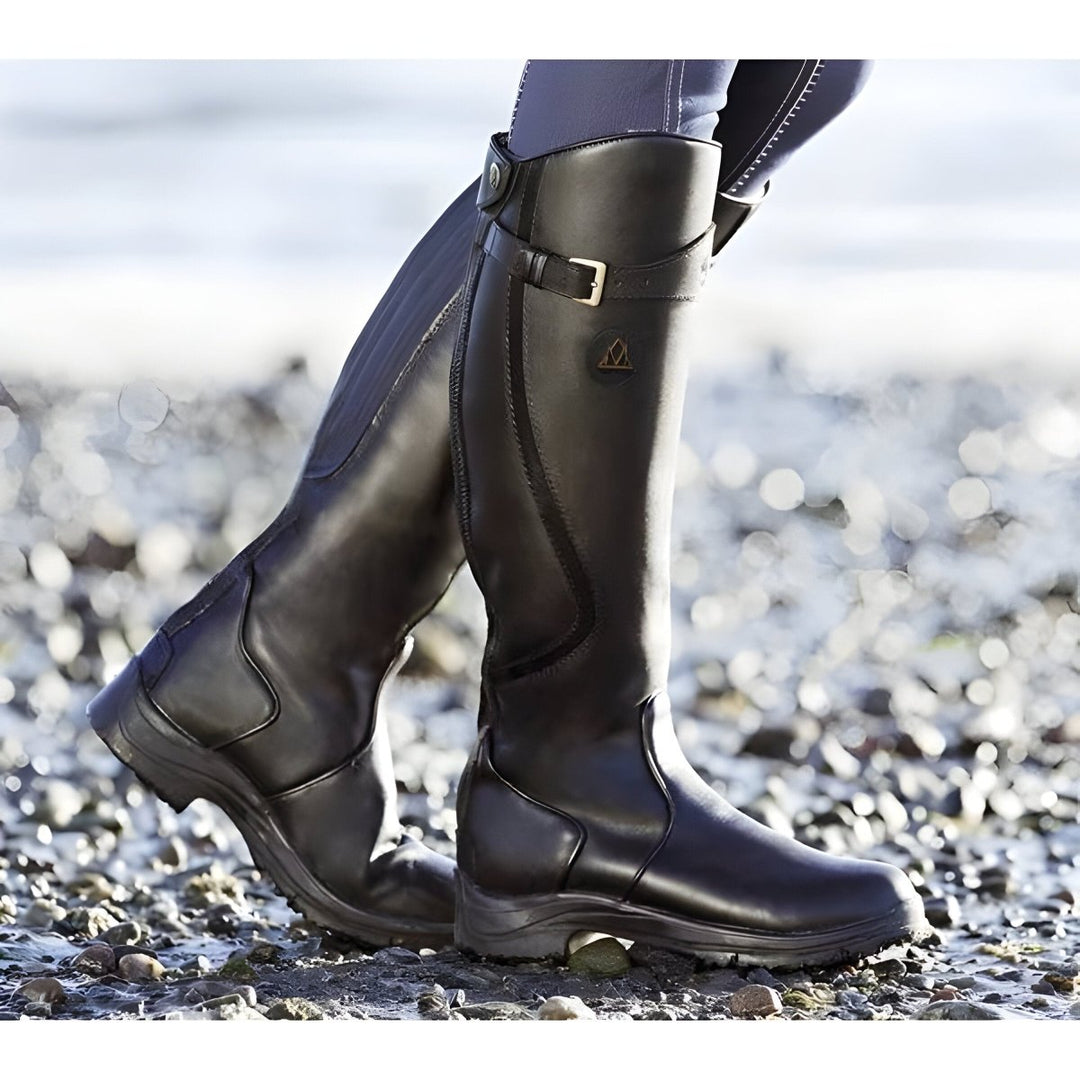 Thorgan | Premium Leren Laarzen-Laarzen-Calora-Zwart-35-Calora