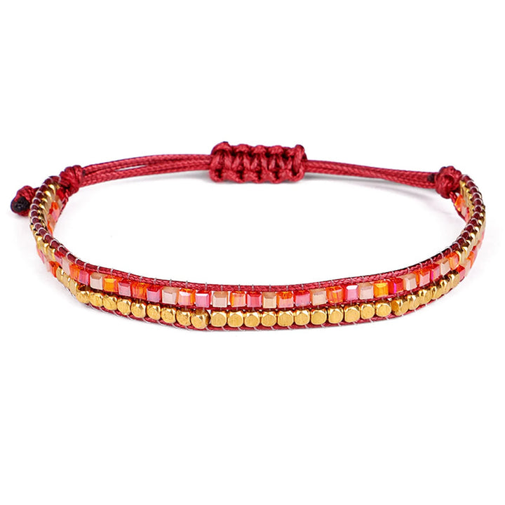 Tibetaanse Gevlochten kralen Koperen Beschermingsarmband voor geluk-Armbanden-Calora-Kleurrijk-Calora