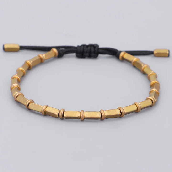 Tibetaanse Gevlochten kralen Koperen Beschermingsarmband voor geluk-Armbanden-Calora-Zwart-Calora