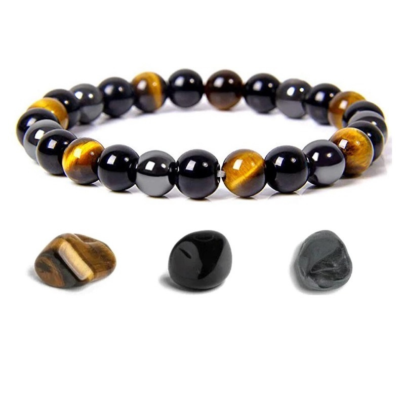 Tiger Eye | Beschermingsarmband van Kralen voor heren-Armbanden-Calora-6mm-Calora