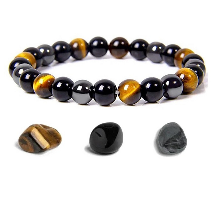 Tiger Eye | Beschermingsarmband van Kralen voor heren-Armbanden-Calora-6mm-Calora