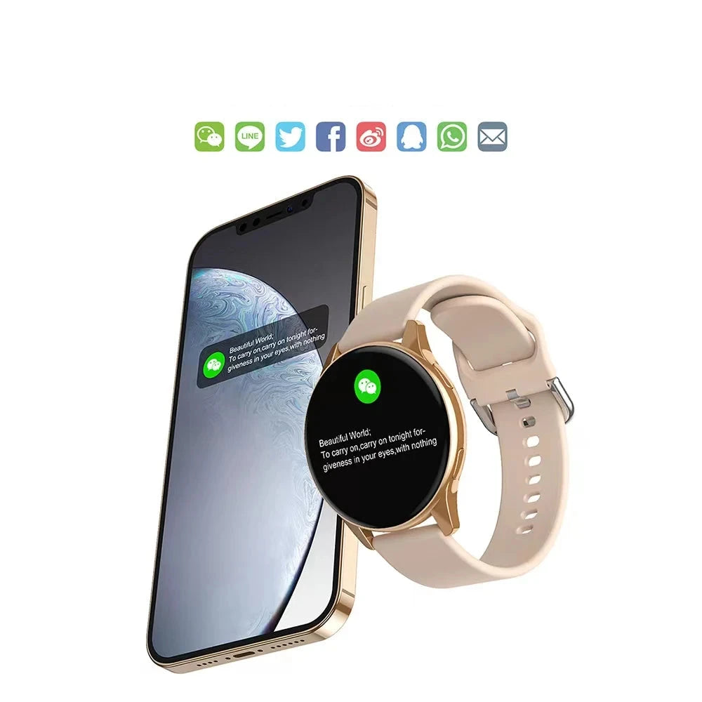 Timora Active 2 | Dames Bluetooth Smartwatch met Hartslag- en Bloeddrukmonitor-Elektronica/Gadgets-Calora-Zwart-Calora