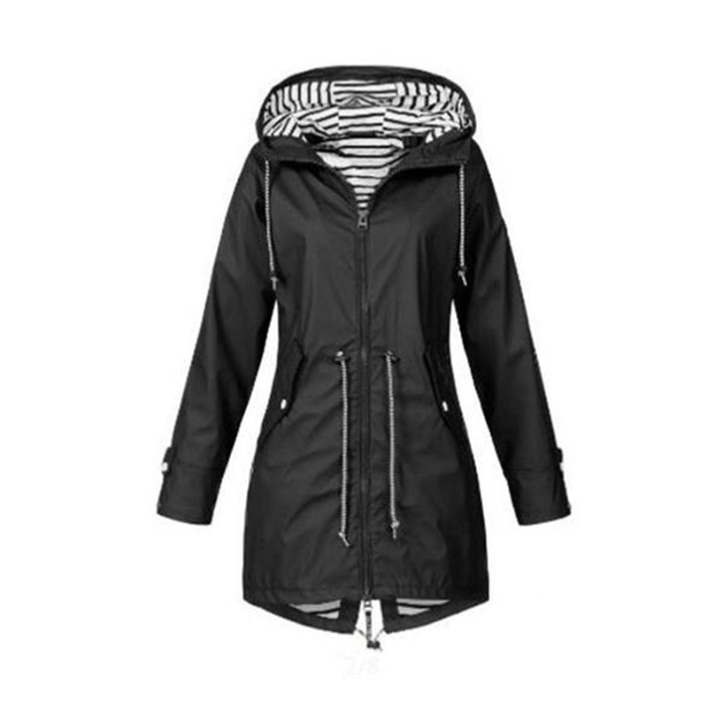 Tiner | Regenjas voor alle seizoenen-Zomer Jassen-Calora-Zwart-S-Calora