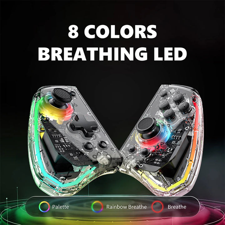 Transparante Draadloze Controller Joy-pad met LED voor Nintendo Switch-Elektronica/Gadgets-Calora-Transparant-Calora