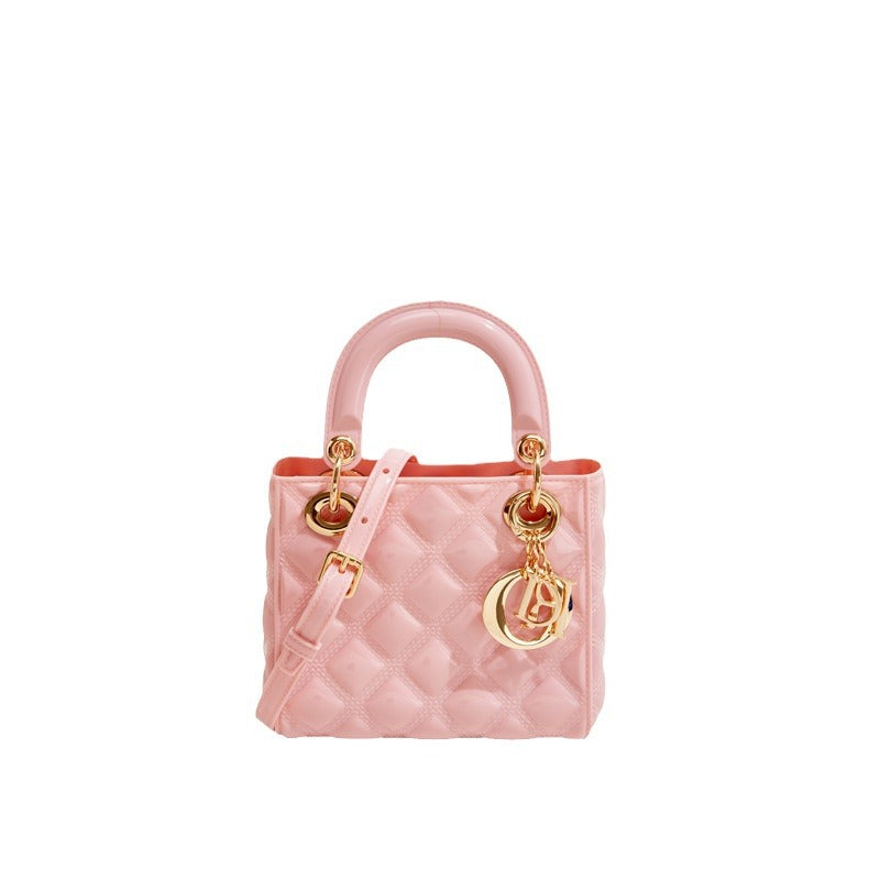 CALORA_ Trendy Barbie Jelly Mini Crossbody Handtas - 170x80x150mm