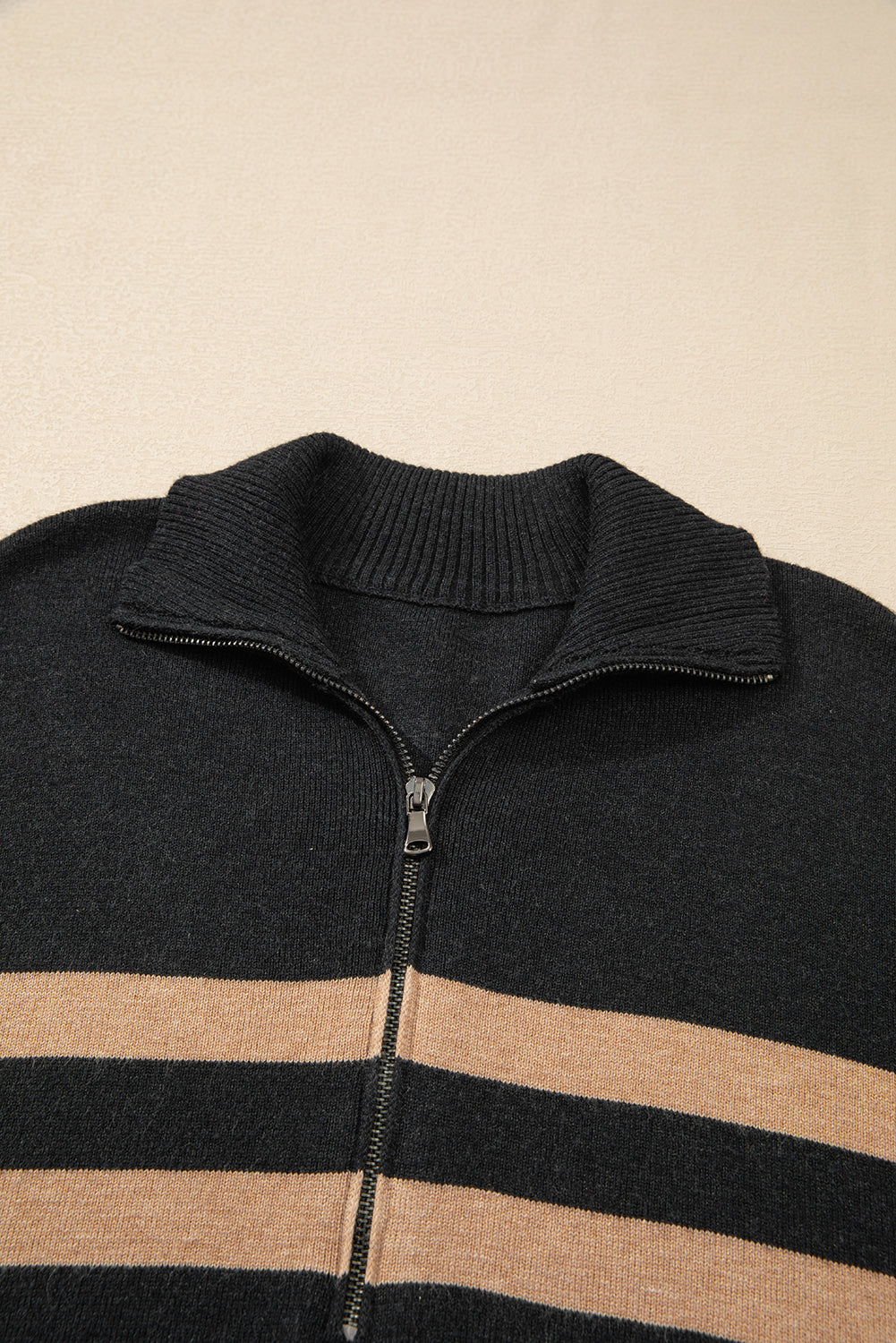 CALORA_ Trendy Casual Pullover Sweater met Lange Mouwen en Streeppatroon voor Dames