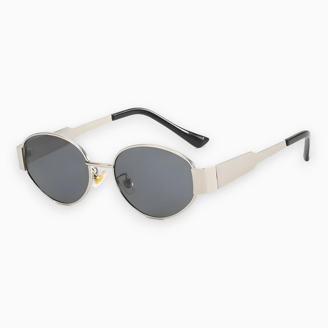 Trendy Elysian Zonnebril met Glinsterende Details voor Stijlvolle Fashionista's-Elektronica/Gadgets-Calora-Zwart/Zwart-Calora