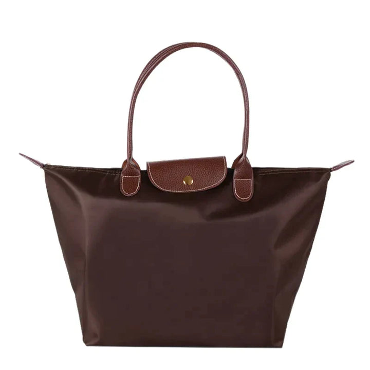 Trendy Grote Schoudertas voor vrouwen-Handtassen-Calora-Koffie-44x30x18cm-Calora