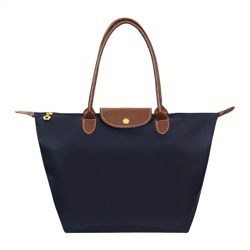 Trendy Grote Schoudertas voor vrouwen-Handtassen-Calora-Marineblauw-44x30x18cm-Calora