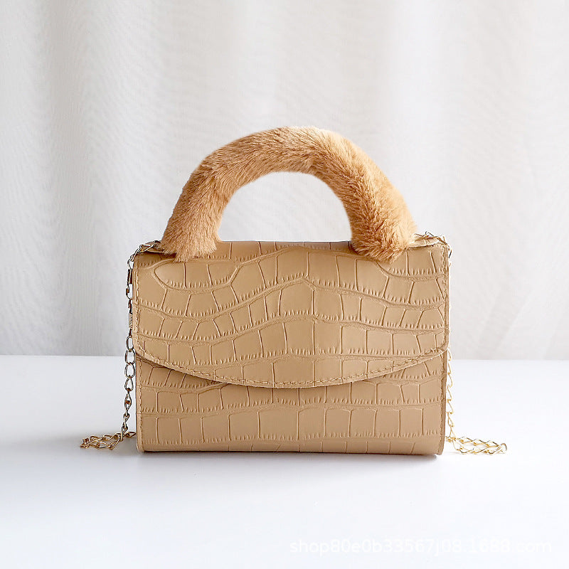 CALORA_ Trendy Kleine Vierkante PU Handtas met print voor Dames