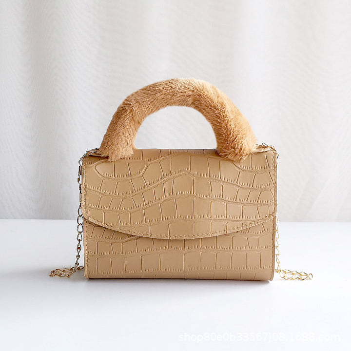 CALORA_ Trendy Kleine Vierkante PU Handtas met print voor Dames