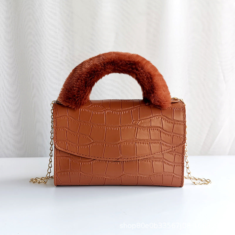 CALORA_ Trendy Kleine Vierkante PU Handtas met print voor Dames