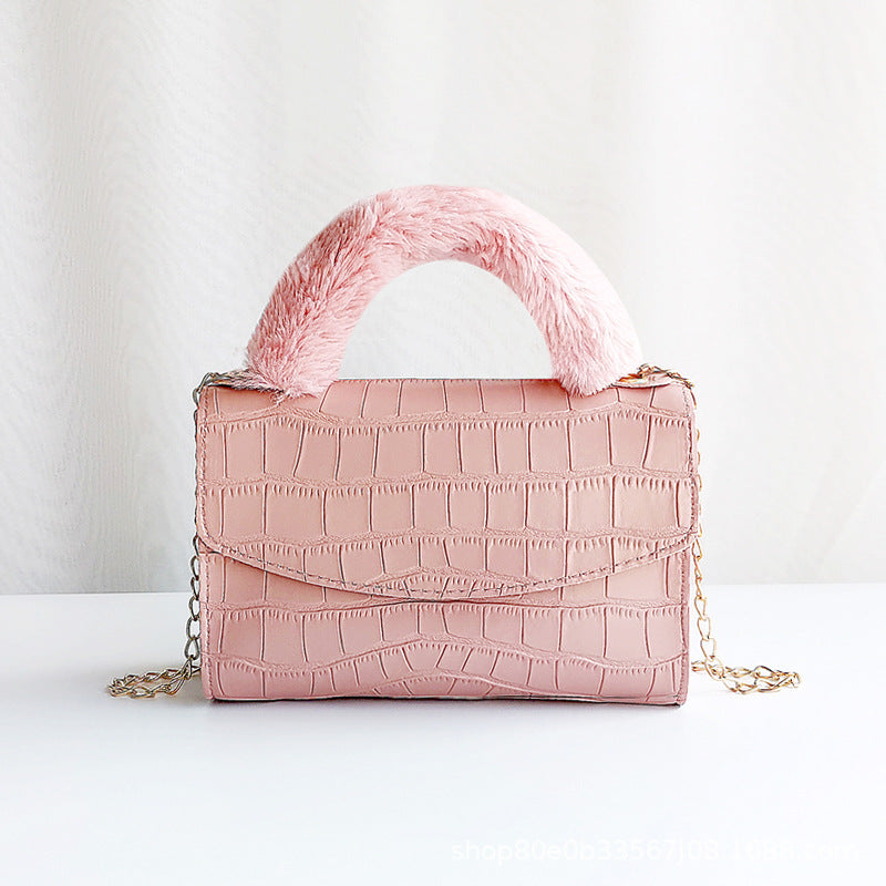 CALORA_ Trendy Kleine Vierkante PU Handtas met print voor Dames