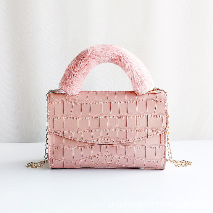 CALORA_ Trendy Kleine Vierkante PU Handtas met print voor Dames