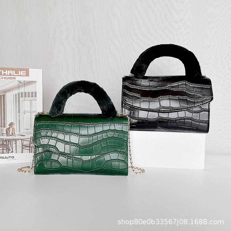 CALORA_ Trendy Kleine Vierkante PU Handtas met print voor Dames