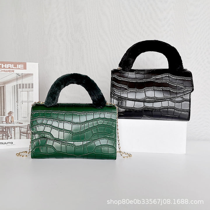 CALORA_ Trendy Kleine Vierkante PU Handtas met print voor Dames