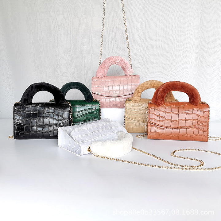 CALORA_ Trendy Kleine Vierkante PU Handtas met print voor Dames