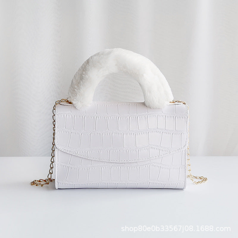 CALORA_ Trendy Kleine Vierkante PU Handtas met print voor Dames