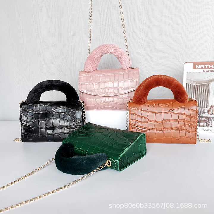CALORA_ Trendy Kleine Vierkante PU Handtas met print voor Dames