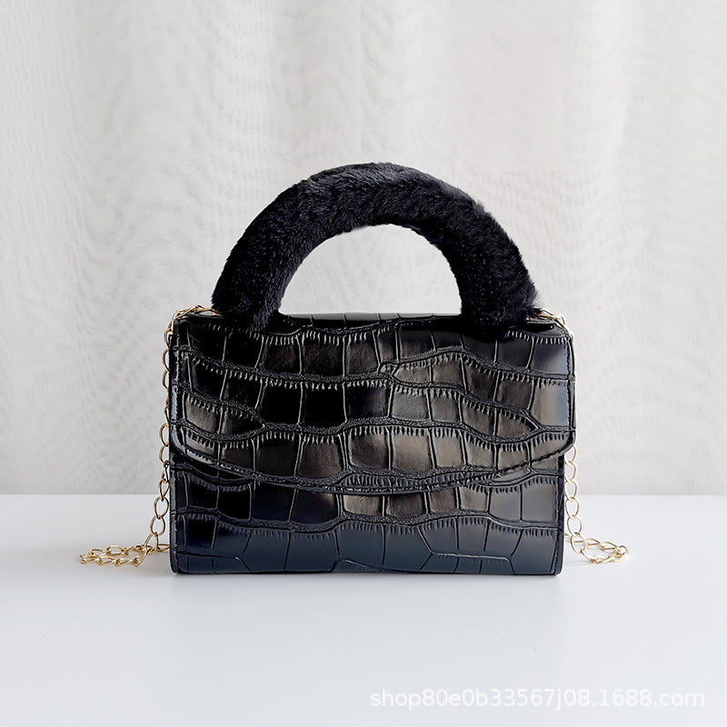 CALORA_ Trendy Kleine Vierkante PU Handtas met print voor Dames
