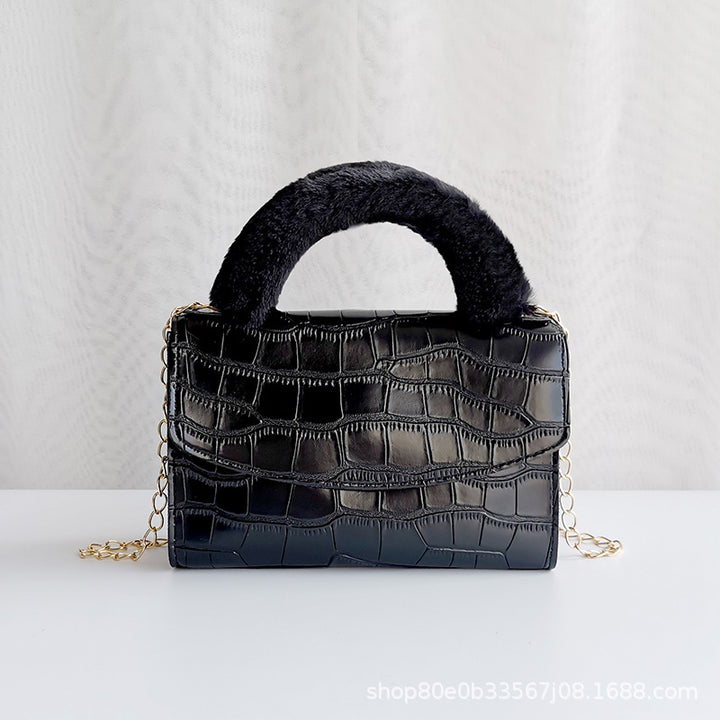 CALORA_ Trendy Kleine Vierkante PU Handtas met print voor Dames