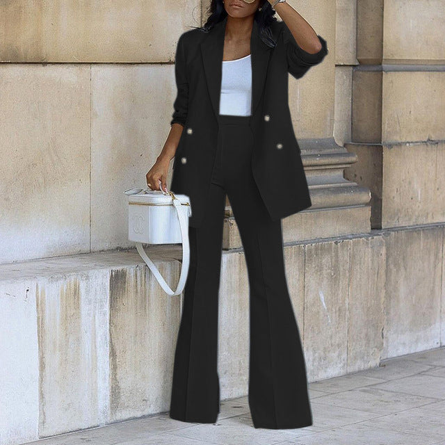 CALORA_ Tweedelig Blazer Set voor Elegante Kleding met Modern Design