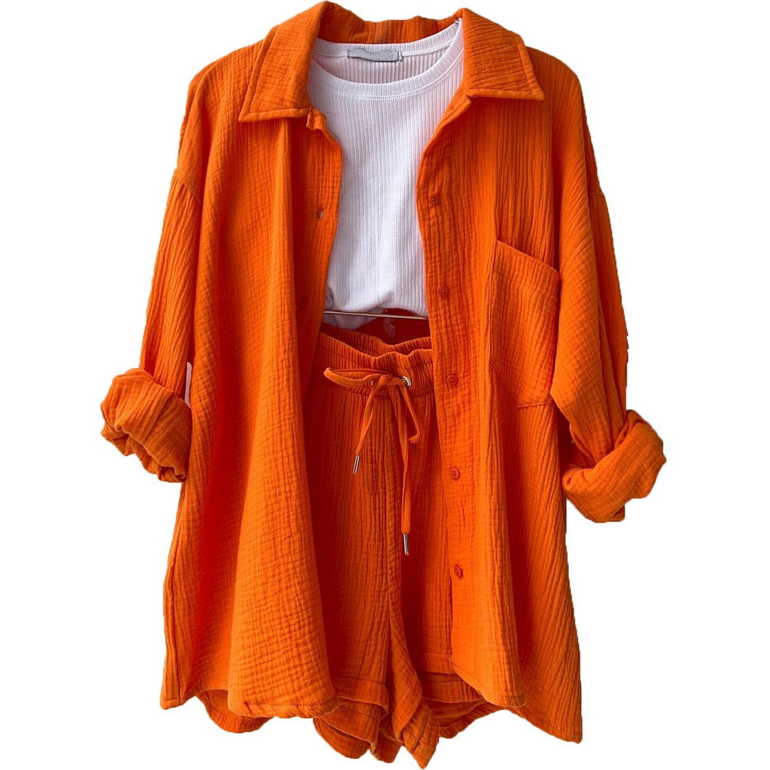 CALORA_ Tweedelig Dames Zacht Katoenen Pyjama Set voor Comfortabel Slapen
