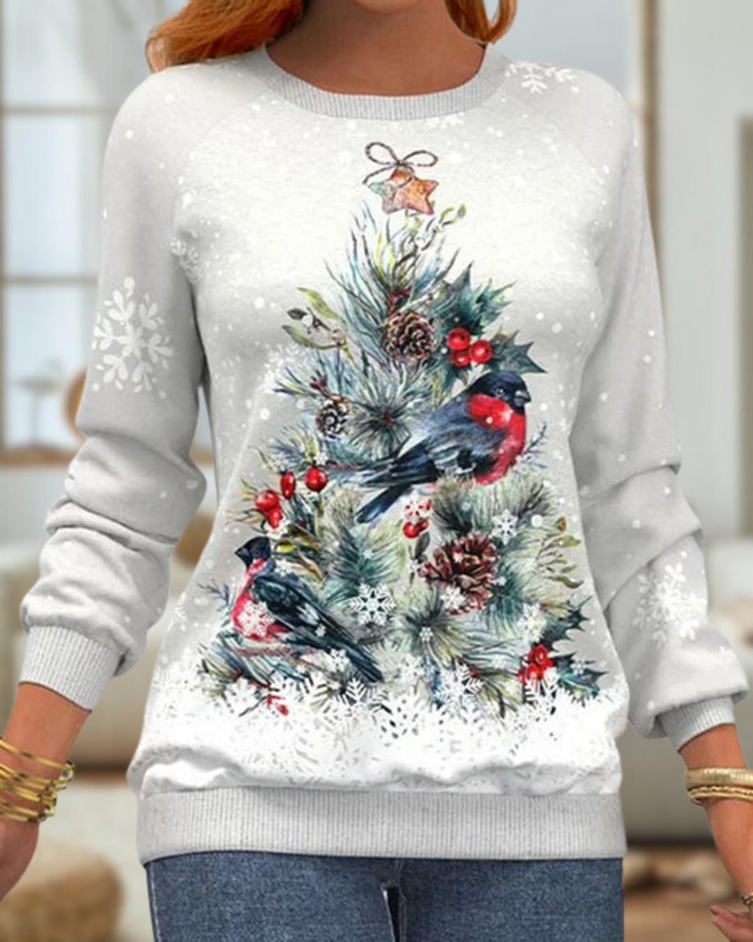 Twinkel | Elegante warme winter Kerst Trui Capuchon-Sweaters-Calora-S-Calora