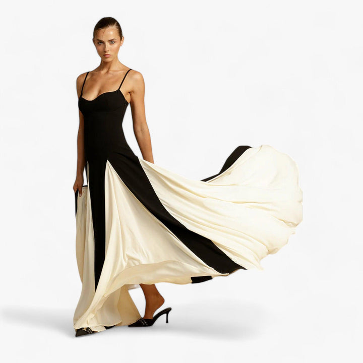 Unieke Elegante Lange en verfijnde maxi Jurk-Zomer Jurken-Calora-S-Calora