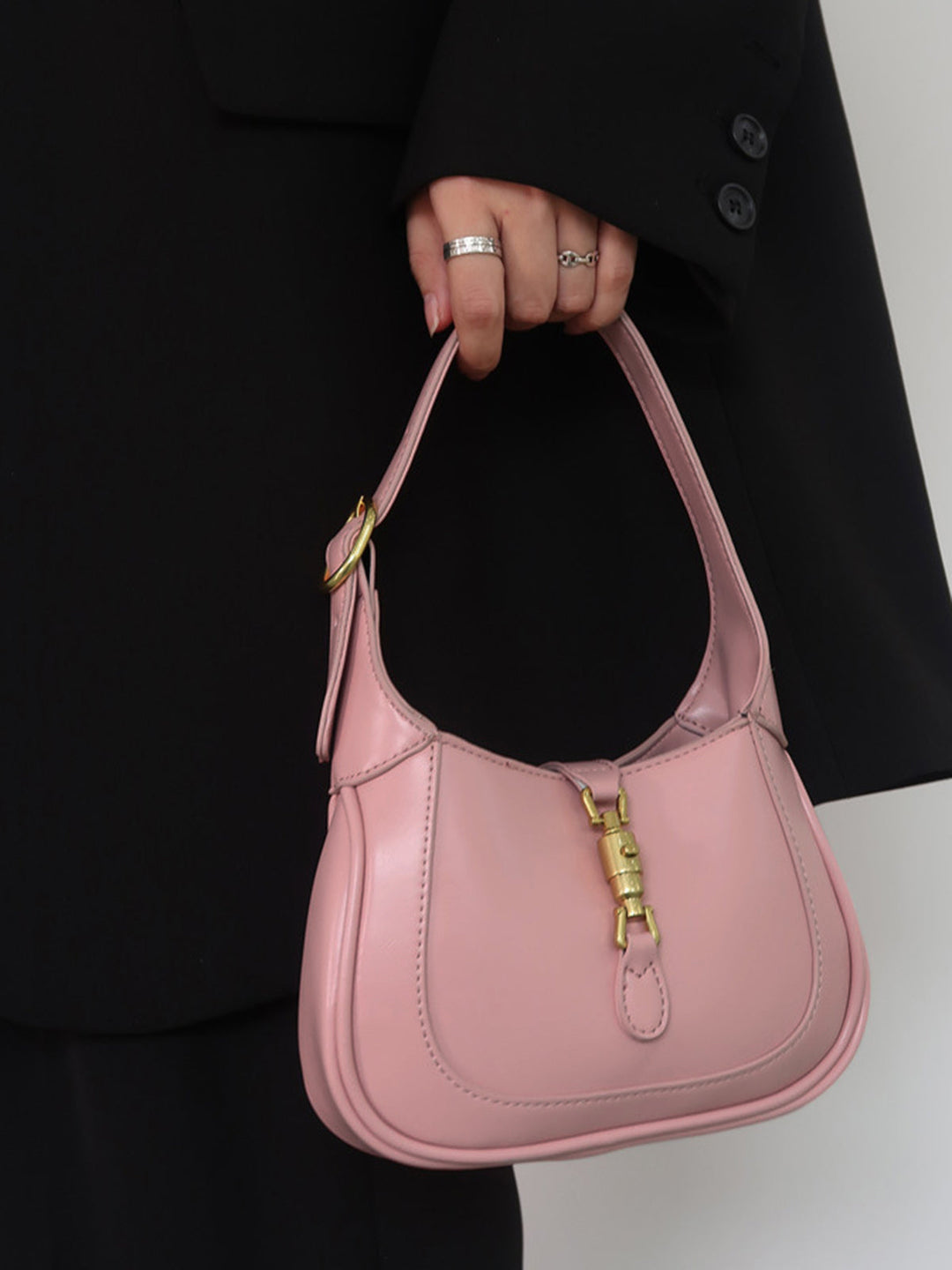 Utility Tweezijdige Luxe Handtas-Handtassen-Calora-Roze-Calora