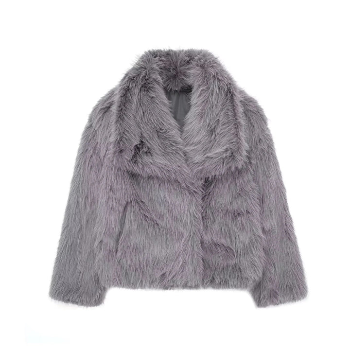 Vara | Warme Faux Jas-Zomer Jassen-Calora-Grijs-XS-Calora