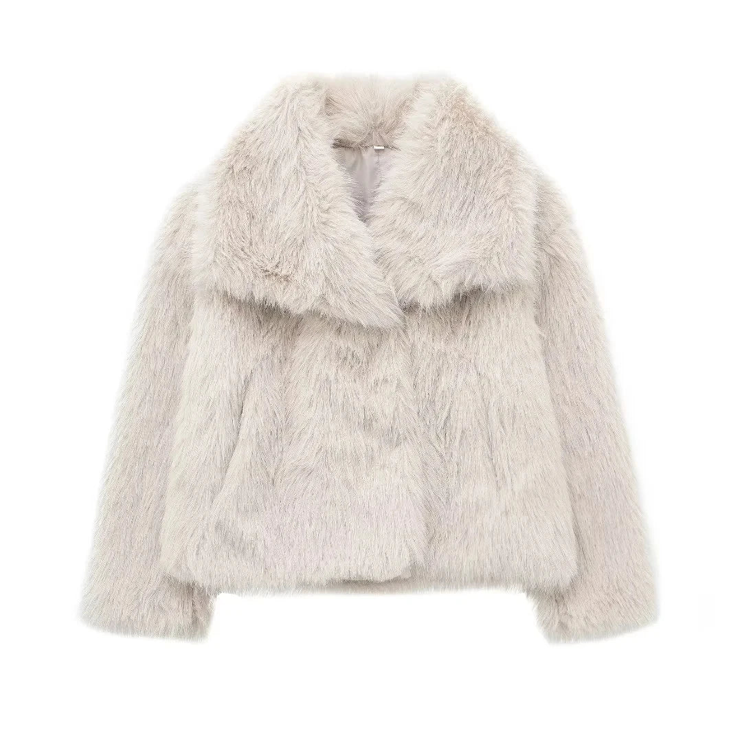 Vara | Warme Faux Jas-Zomer Jassen-Calora-Wit-XS-Calora