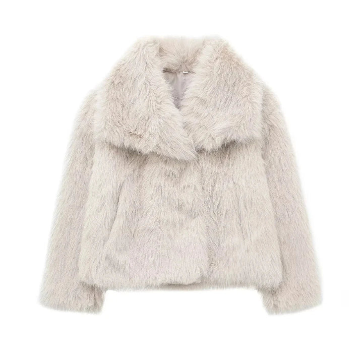 Vara | Warme Faux Jas-Zomer Jassen-Calora-Wit-XS-Calora