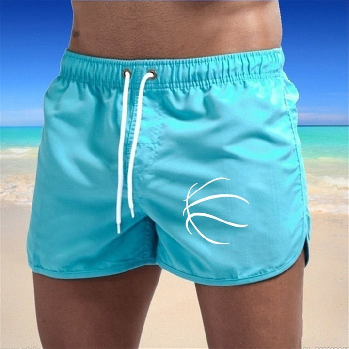 Varron | Sneldrogende Heren Zwembroek met sportieve look-Zwemkleding-Calora-Lichtblauw-S-Calora