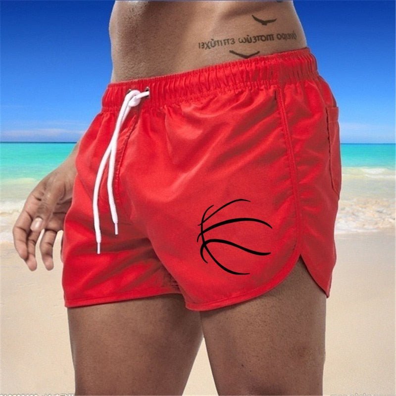 Varron | Sneldrogende Heren Zwembroek met sportieve look-Zwemkleding-Calora-Rood-S-Calora
