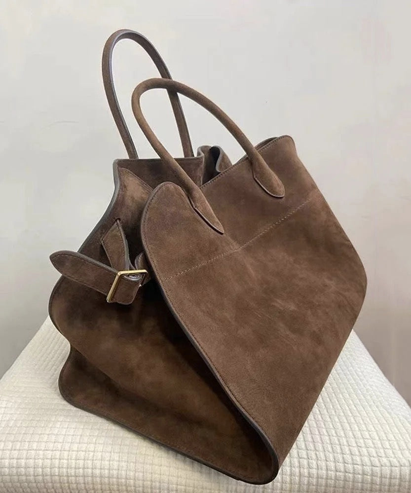 Vegan Suède Bruine Handtas-Handtassen-Calora-Calora