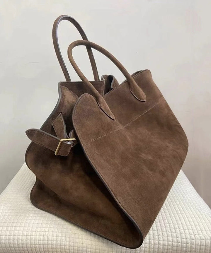 Vegan Suède Bruine Handtas-Handtassen-Calora-Calora