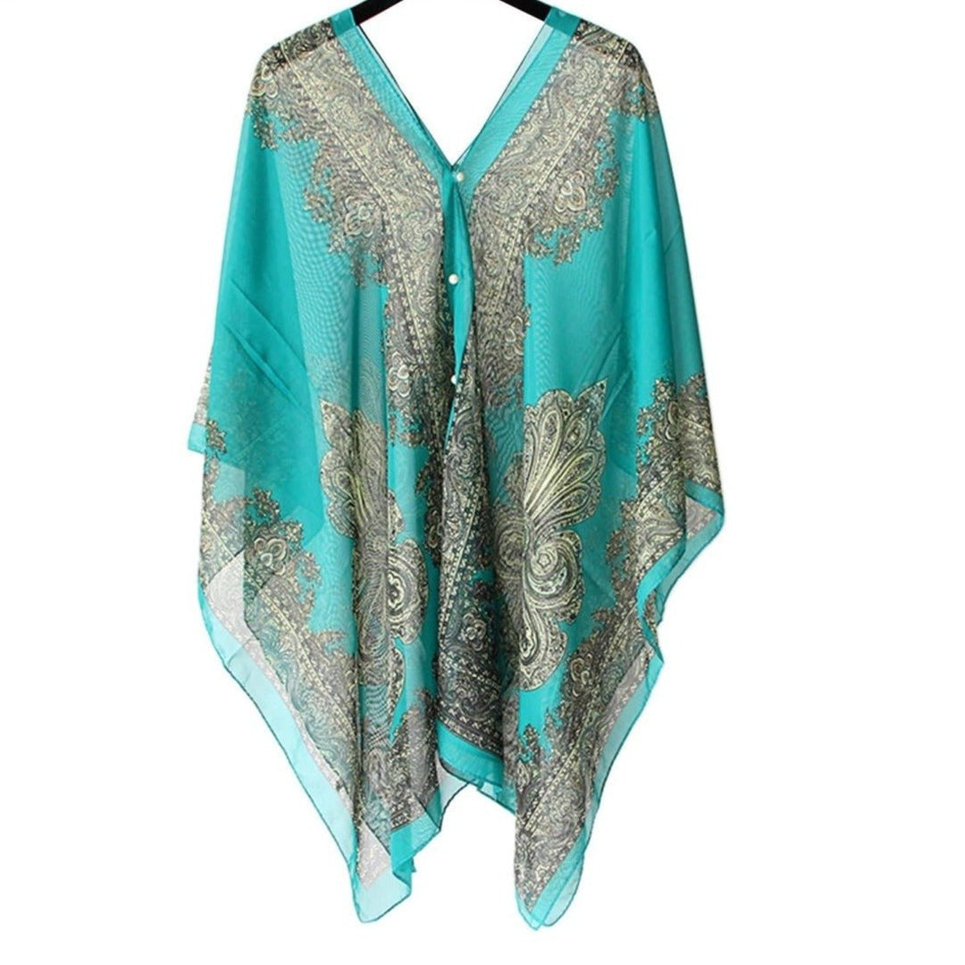 Velissa | Bikini Cover up voor Strand-Zwemkleding-Calora-Blauw-Calora