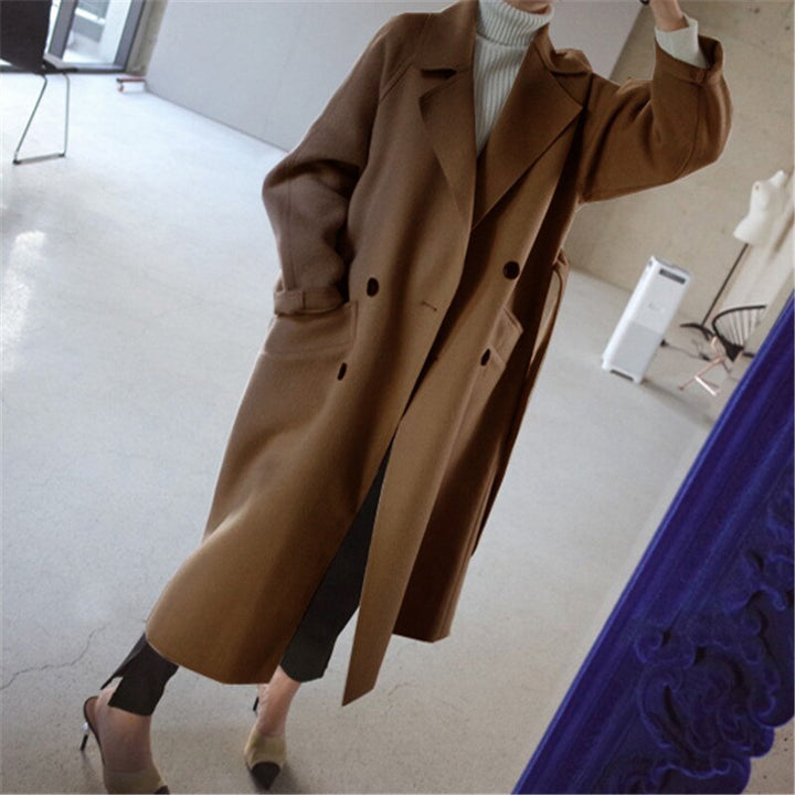 Veloura | Warme zachte Wolmix Trenchcoat voor dames-Zomer Jassen-Calora-Beige-S-Calora