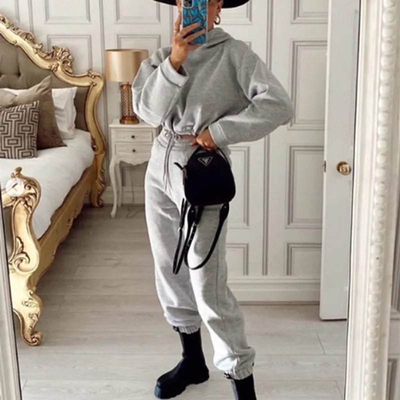 Velvetta | Vrolijk Comfy Joggingspak-Sportkleding & Accessoires-Calora-Grijs-S-Calora